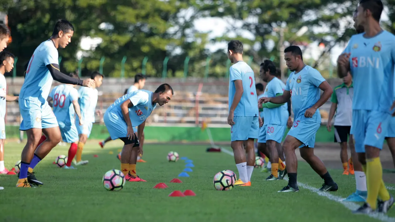 Bhayangkara FC saat latihan (Media Bhayangkara FC)
