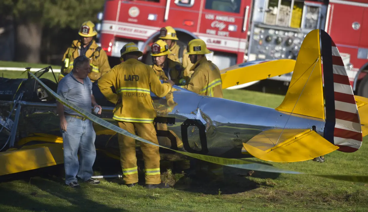 Dari kecelakaan tersebut, Ford dikabarkan mengalami cedera kepala serius. Setelah kejadian tersebut ia langsung dilarikan ke rumah sakit terdekat. (Bintang/EPA)