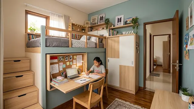 Model Kamar Anak untuk Rumah Mungil yang Bisa Dipakai hingga Remaja
