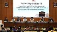 Komisi VIII DPR RI Fraksi Partai Gerindra menggelar Focus Group Discussion (FGD) bertajuk “Penguatan Tata Kelola Penyelenggaraan Haji 2026 dan Revisi Regulasi” di Jakarta. (Istimewa)