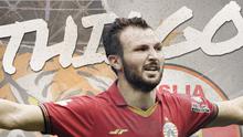 Pemain Persija Jakarta: Marco Motta. (Bola.com/Dody Iryawan)