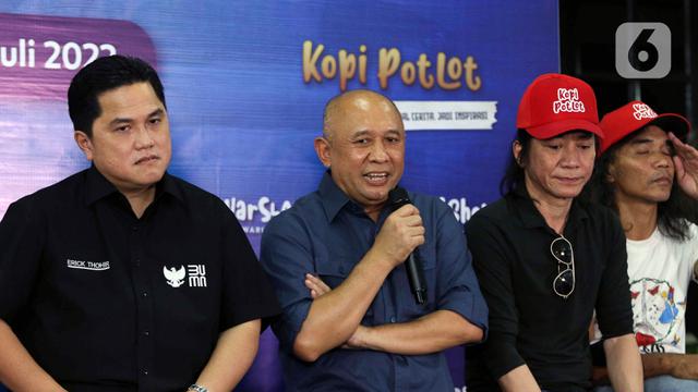 Slank Luncurkan Slankops Bersama Erick Thohir dan Teten Masduki