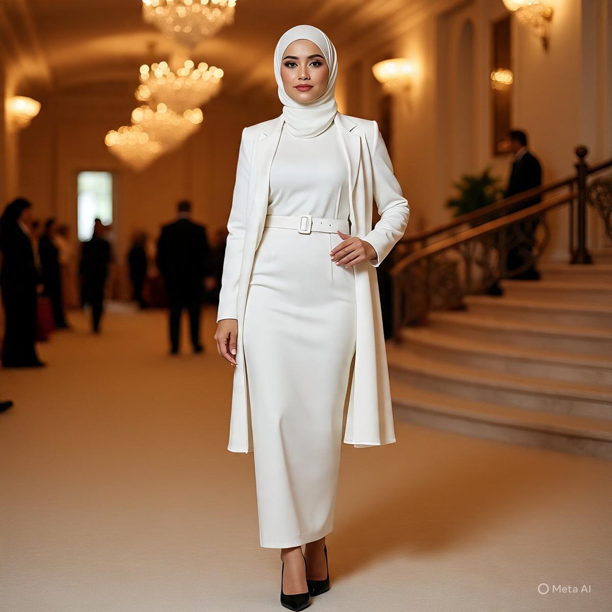 Ilustrasi Dress Putih