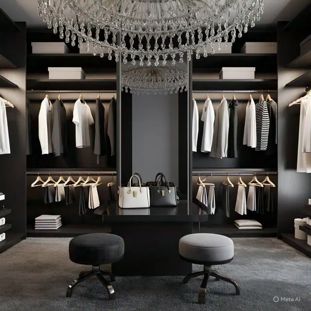 9 Inspirasi Warna Walk-in Closet