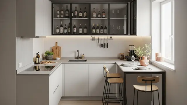 Model Dapur Minimalis Mini Bar