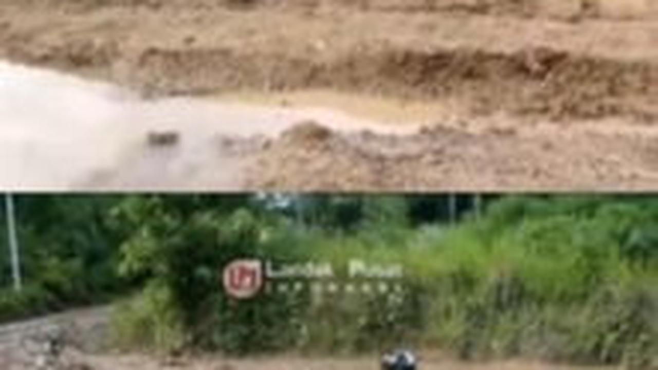 Viral Pemotor Lewati Jalan Utama yang Becek dan Berlumpur, Bikin Heran Warganet