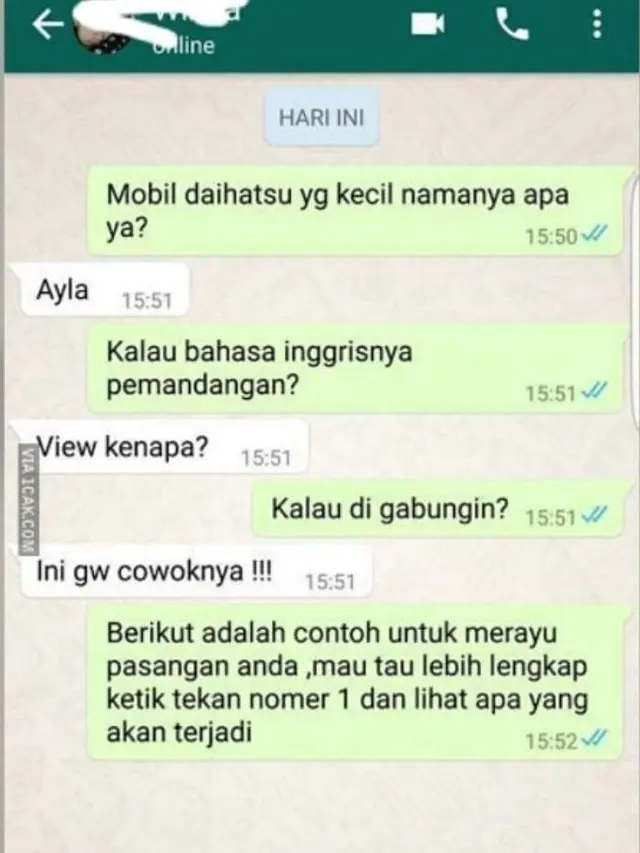 6 Chat Iseng 'Tekan Nomor 1' Ini Kocak, Bikin Ngakak