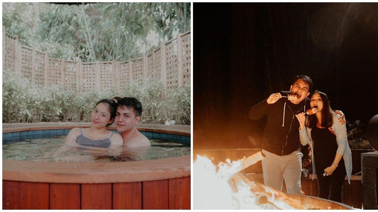 6 Potret Babymoon Adzana Bing Slamet di Dusun Bambu, Romantis Bareng Suami