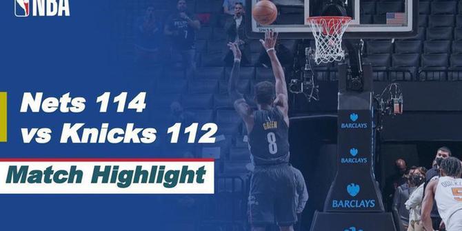 VIDEO: Highlights Laga Seru NBA Hari Ini, Brooklyn Nets Kalahkan New York Knicks 114-112