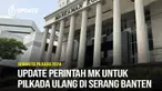 Mahkamah Konstitusi (MK) memutuskan agar Komisi Pemilihan Umum (KPU) Kabupaten Serang melakukan Pemungutan Suara Ulang (PSU) untuk Pilkada Kabupaten Serang 2024. Putusan tersebut dibacakan oleh Ketua MK Suhartoyo dalam agenda pembacaan putusan perkar...