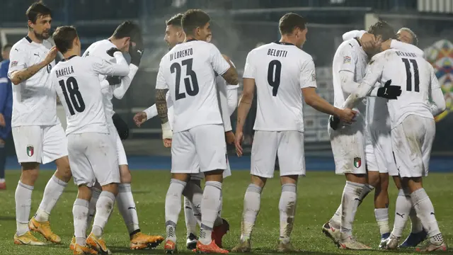 Hajar Bosnia 2-0, Italia Lolos ke Semifinal UEFA Nations League