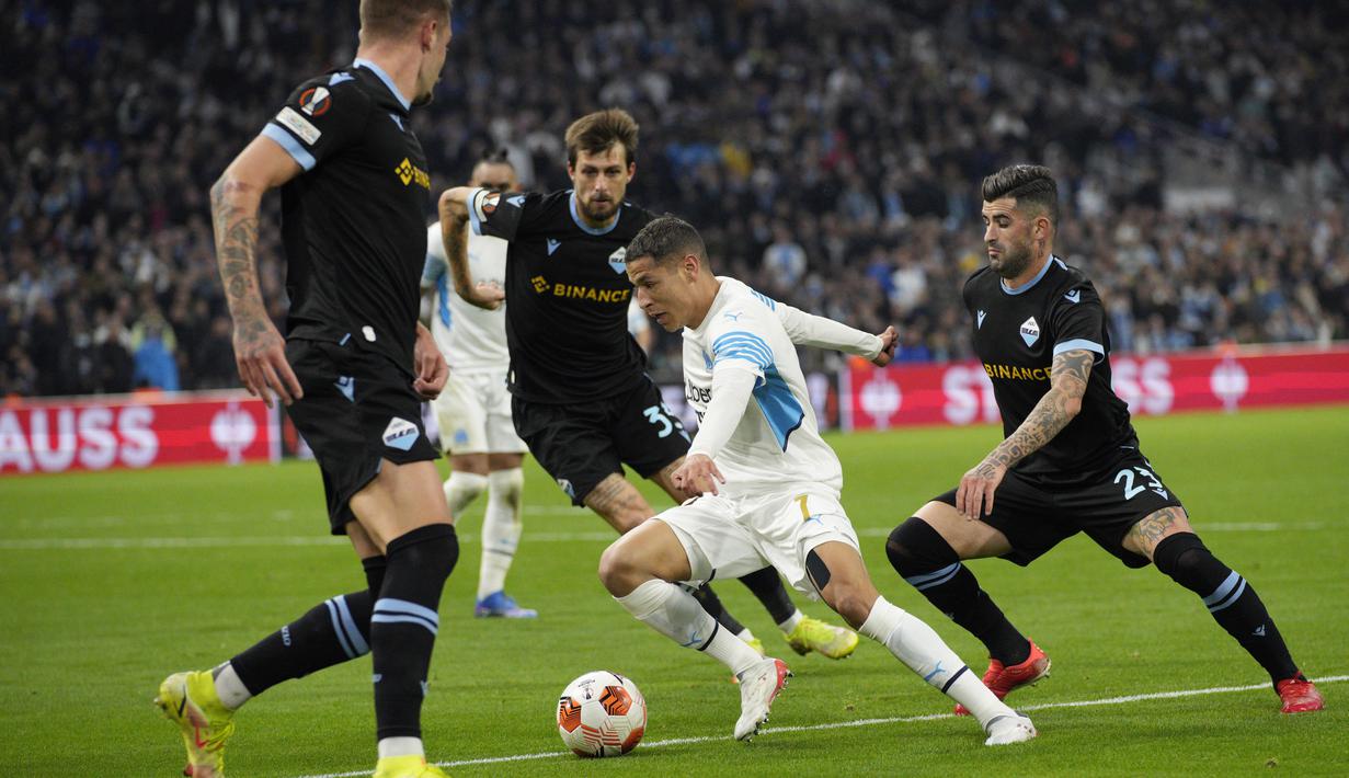 Berkat hasil ini, Lazio menduduki peringkat dua klasemen Grup E dengan poin 5, sedangkan Marseille menempati posisi ketiga dengan poin 4. (AP/Daniel Cole)