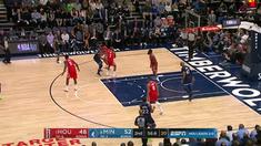 Berita video game recap NBA 2017-2018 antara Minnesota Timberwolves melawan Houston Rockets dengan skor 121-105.