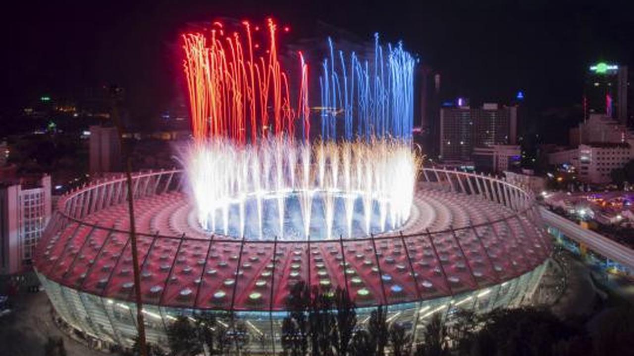 Stadion Olympic dan kembang api saksi sejarah Spanyol