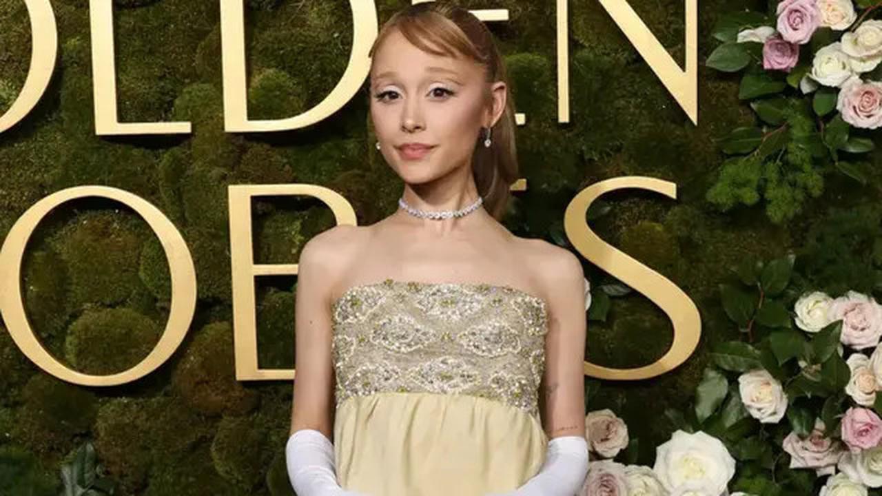 Pesona Cantik Anggun Ariana Grande saat Hadiri Golden Grande Awards 2025, Pakai Gaun Vintage Berumur 59 Tahun