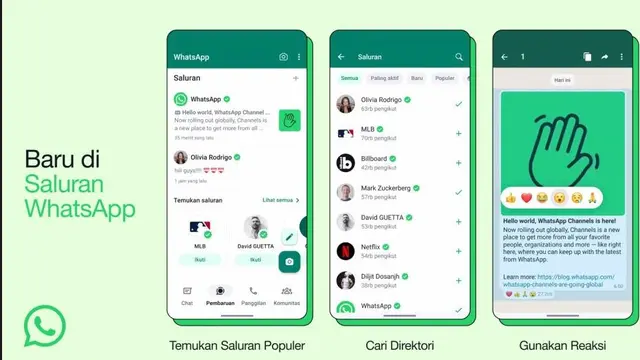 Fitur Saluran WhatsAPP