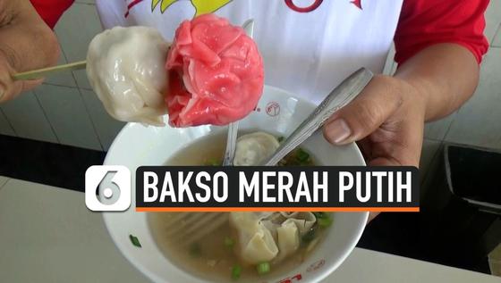 VIDEO: Kuliner Bakso Merah Putih Peringati HUT RI Ke-75