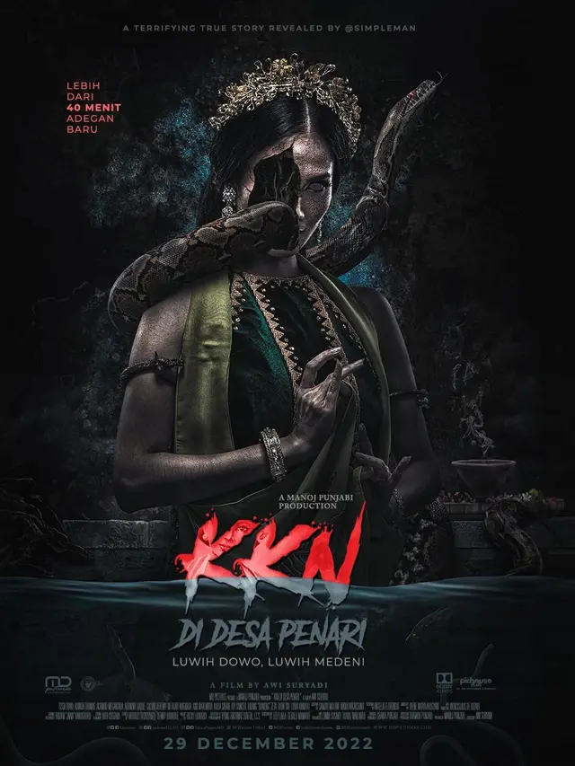 Poster film KKN di Desa Penari extended version. (Foto: Dok. Instagram @cinema.21)