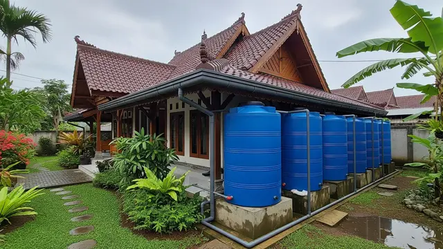 Cara Membuat Penampung Air Hujan di Rumah, Antisipasi Musim Kemarau Panjang