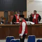 Andri Gustami saat menjalani sidang dakwaan di PN Tanjung Karang, Bandar Lampung. Foto (Liputan6.com/Ardi)