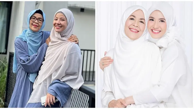 Pernikahan Sempat Tak Direstui Ibunda, Ini 6 Potret Natasha Rizky dan Sang Ibu