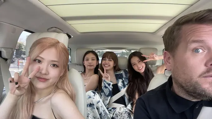 Gaya Modis BLACKPINK yang Jadi Tamu Terakhir Carpool Karaoke with James Corden