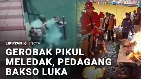 Gerobak Pikul Meledak, Pedagang Bakso Luka