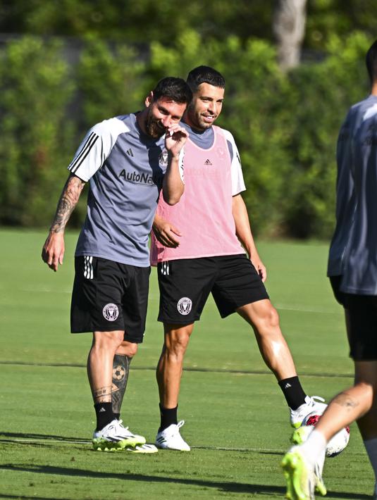 Inter Miami dijadwalkan akan bertanding melawan Orlando City di DRV PINK Stadium, pada Kamis, 3 Agustus 2023 pagi WIB. (CHANDAN KHANNA / AFP)