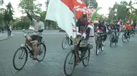 Gowes Nusantara di Denpasar berdekatan dengan perayaan HUT ke-74 RI (dok: Kemenpora)