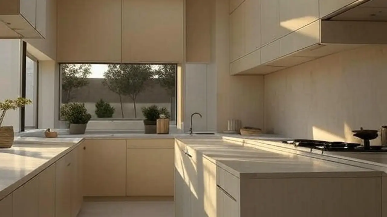 Desain Dapur Terbuka Dibelakang Rumah Sederhana