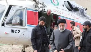 Helikopter yang ditumpangi Presiden Iran Ebrahim Raisi dilaporkan mendarat darudat di wilayah Varzaqan pada Minggu (19/5/2024) (IRNA).