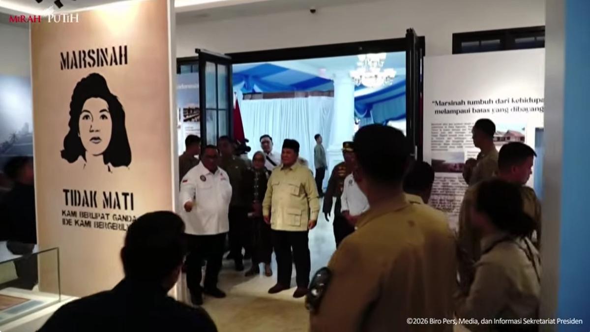 Prabowo Keliling Museum Marsinah, Takjub Lihat Barang Peninggalan Sang Aktivis Buruh