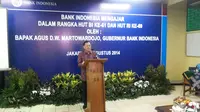 Gubernur BI Agus Martowardojo menjadi guru di SMK 38 Jakarta yang lokasinya berada di belakang kompleks Bank Indonesia, Kebon Sirih, Jakarta