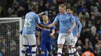 Kevin de Bruyne mencetak gol untuk Manchester City