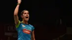Lima ekspresi kemenangan para pebulutangkis di babak perdelapan final, Jumat (14/8) pada Kejuaraan Dunia BWF 2015.