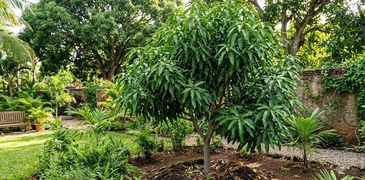Penyebab Pohon Mangga Rajin Berdaun tapi Tidak Mau Berbuah (AI Generated)