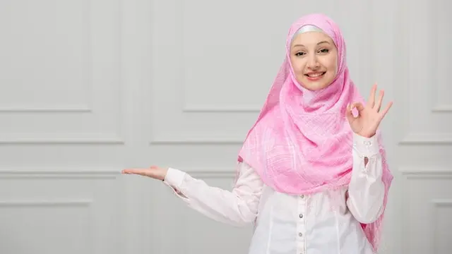 Ilustrasi Islami, muslimah, salam, assalamualaikum