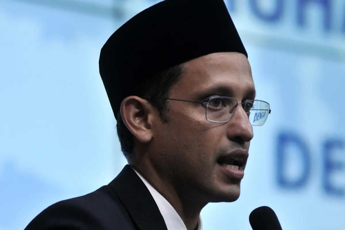Semringahnya Nadiem Makarim Saat Tiba di Kemendikbud