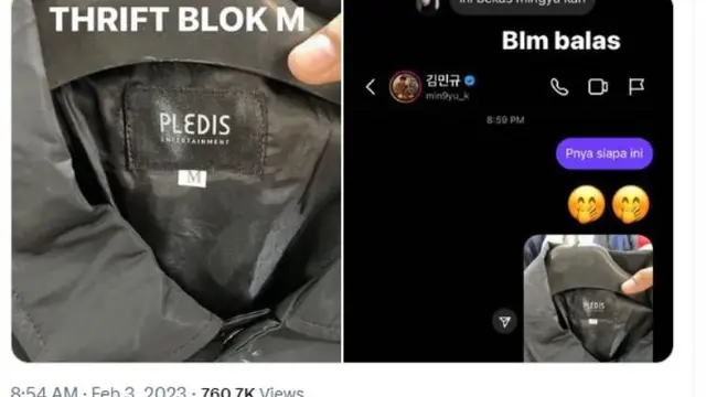 Bikin Heboh, Warganet Mengaku Temukan Jaket Mingyu SEVENTEEN di Thrift Shop Blok M