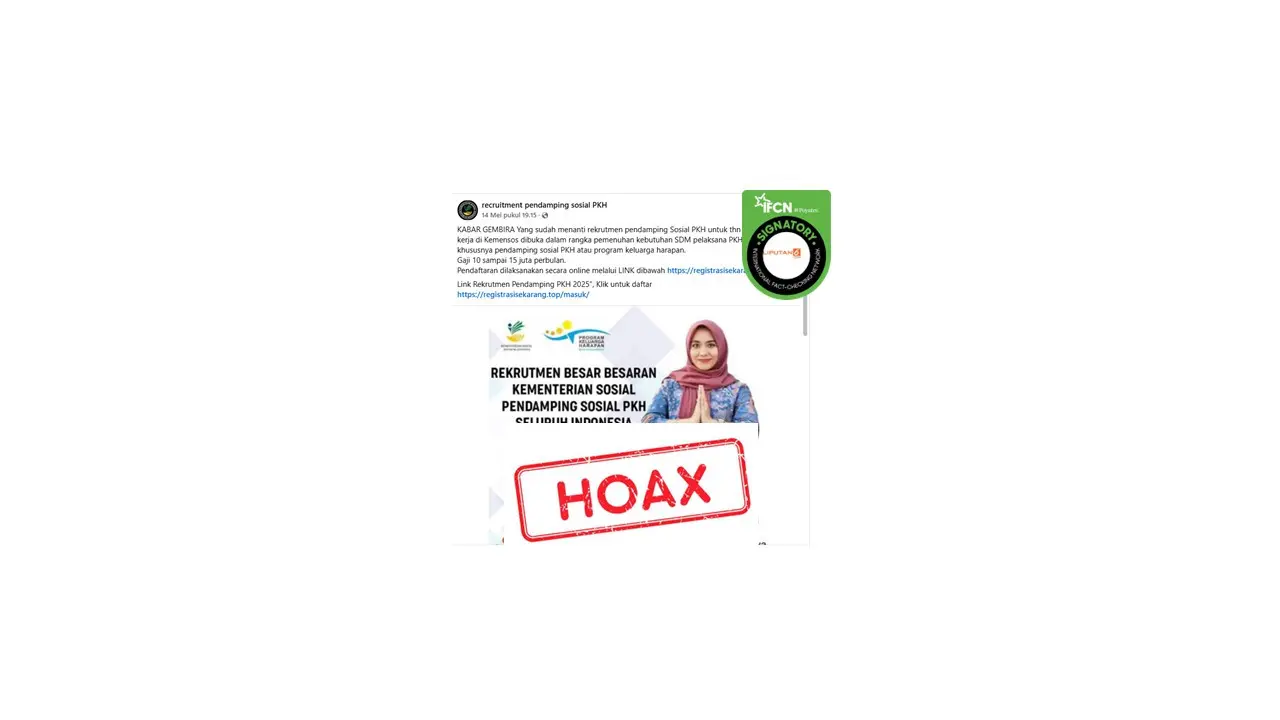 Cek fakta rekrutmen pendamping PKH dari Kemensos