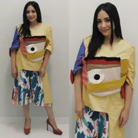 Nagita Slavina memakai busana rancangan Ratu Asyila untuk memperingati Hari Anak Nasional 2017 (Foto: Dok. Erich Al Amin)