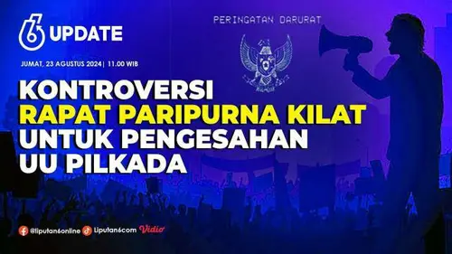 Kontroversi Rapat Paripurna Kilat untuk Pengesahan UU Pilkada