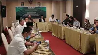 FGD bedah kepemimpinan perempuan yang digelar oleh Forkom Jurnalis Nahdliyin yang diadakan dalam rangka HUT  Jawa Timur. (Istimewa).