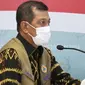 Ketua Satuan Tugas Penanganan COVID-19 Doni Monardo menegaskan meski pemilih rata-rata patuh protokol kesehatan, tahapan Pilkada 2020 belum berakhir saat konferensi pers di Graha BNPB, Jakarta, Rabu (9/12/2020). (Tim Komunikasi Satgas COVID-19)