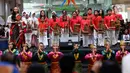 Tunjukan Indonesiamu bersama Belantara Budaya Indonesia yang memeriahkan acara HUT RI di MARGOCITY dengan menampilkan 378 penari tradisional, 17 pemain angklung dan 8 penyanyi lagu kemerdekaan. (Liputan6.com/Johan Tallo)