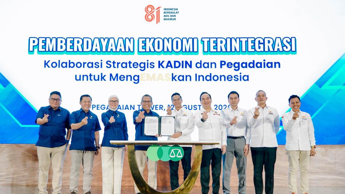 Pegadaian dan Kadin Indonesia Kolaborasi Perluas Ekosistem Emas dan Akses Pembiayaan Dunia Usaha