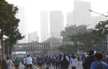 Abu Vulkanik Tak Halangi Warga Berolahraga di CFD