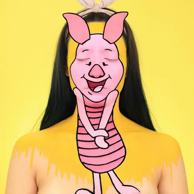 Wanita Ini Ubah Wajahnya Jadi Mirip Tokoh Kartun dengan Makeup, 7 Hasilnya Bikin Kagum