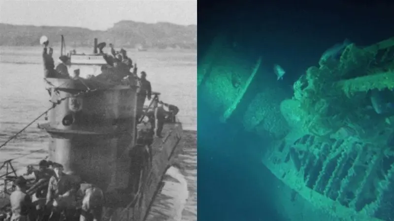 Kapal Selam U-3523 milik Nazi ditemukan di utara Denmark, setelah hilang 73 tahun lamanya (AFP)
