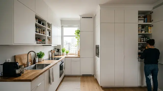 Inspirasi Desain Kitchen Set untuk Dapur Sempit/AI Generated